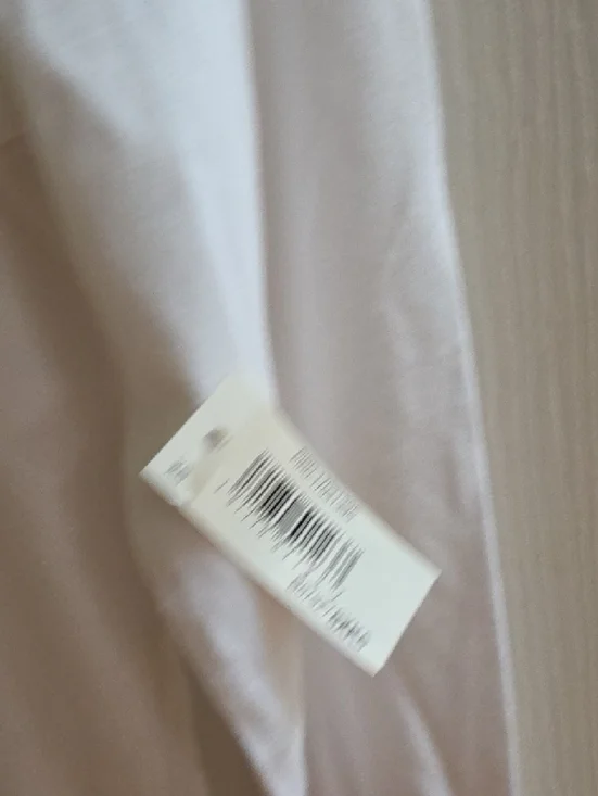 Daily Ritual White V-Neck Long Sleeve Tee - Picture 3 of 4